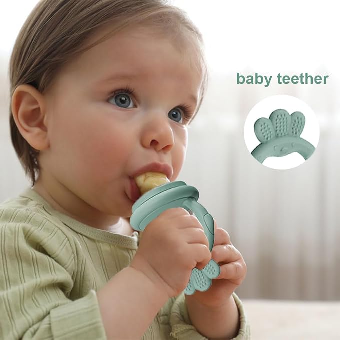 Baby Food Fruit Feeder, Breastmilk Baby Popsicle Molds, Silicone Teether - Image 3