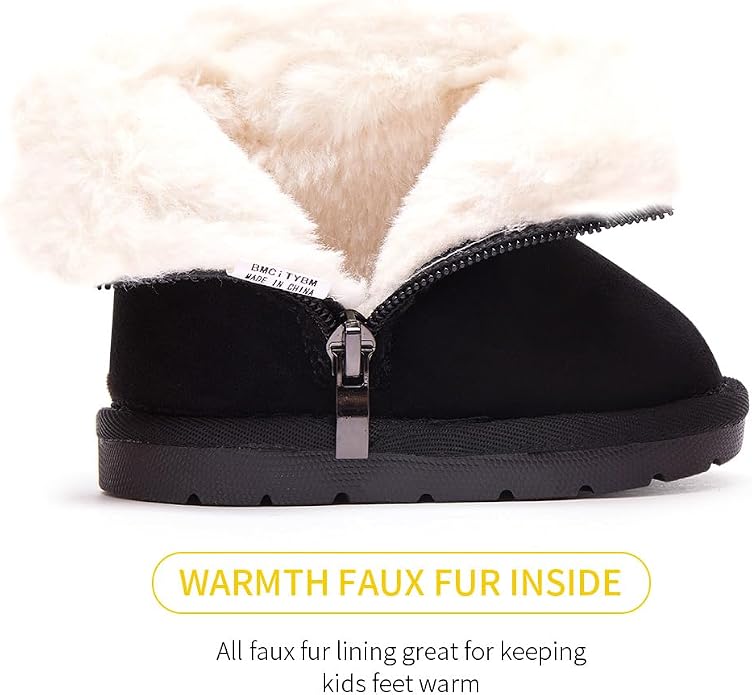 BMCiTYBM Girls Boys Snow Boots Warm Winter Fur Lined Baby Shoes - Image 3