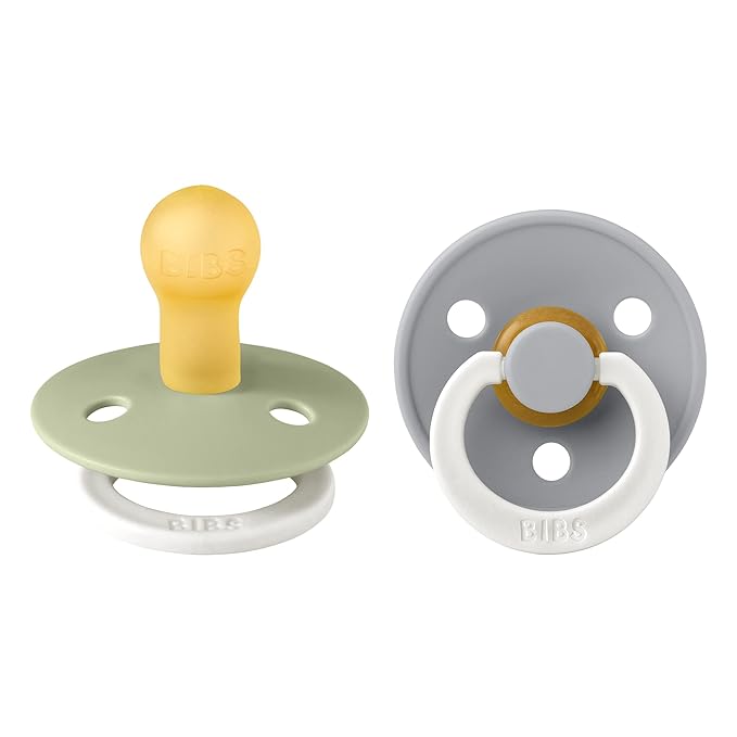 BIBS Pacifiers Colour Collection | Natural Rubber Baby Pacifier | Set of 2 by BIBS