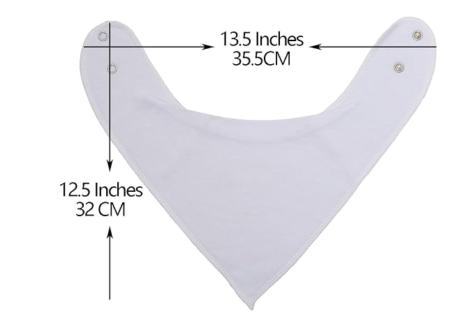 Maiwa Black White Cotton Bandana Snap Drool Bibs - Image 3