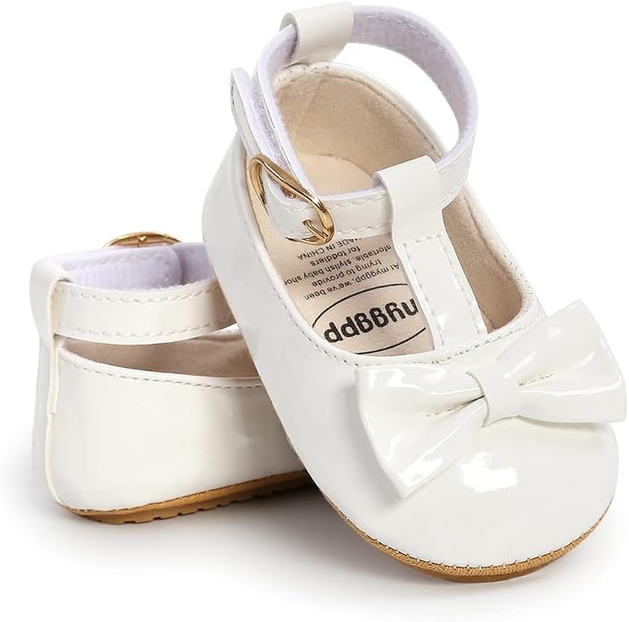 COSANKIM Baby Girls Mary Jane Flats Shoes Anti-Slip Rubber Sole Infant Toddler - Image 4
