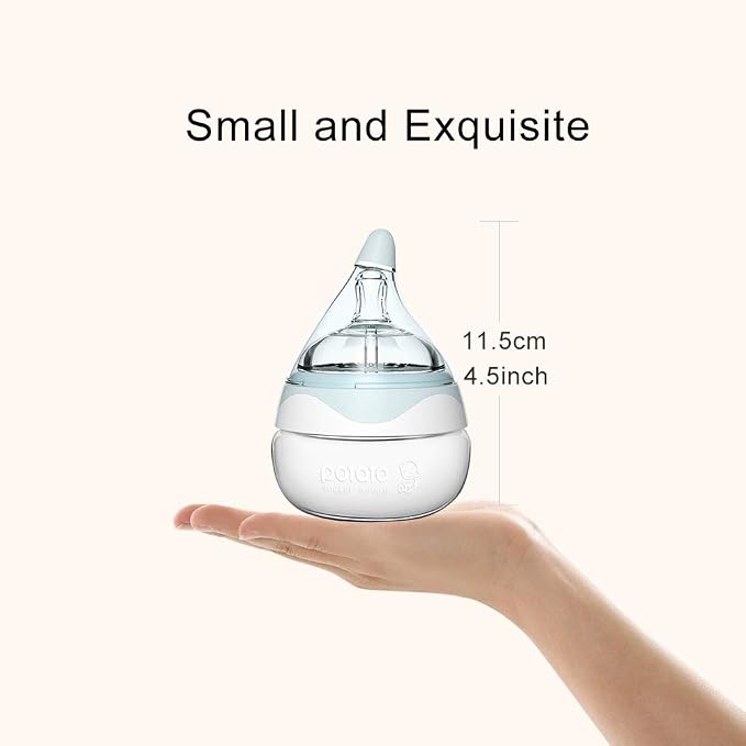 POTATO Glass Baby Bottles for Newborn Babies, Anti Colic Breastfeeding Bottle - Image 6