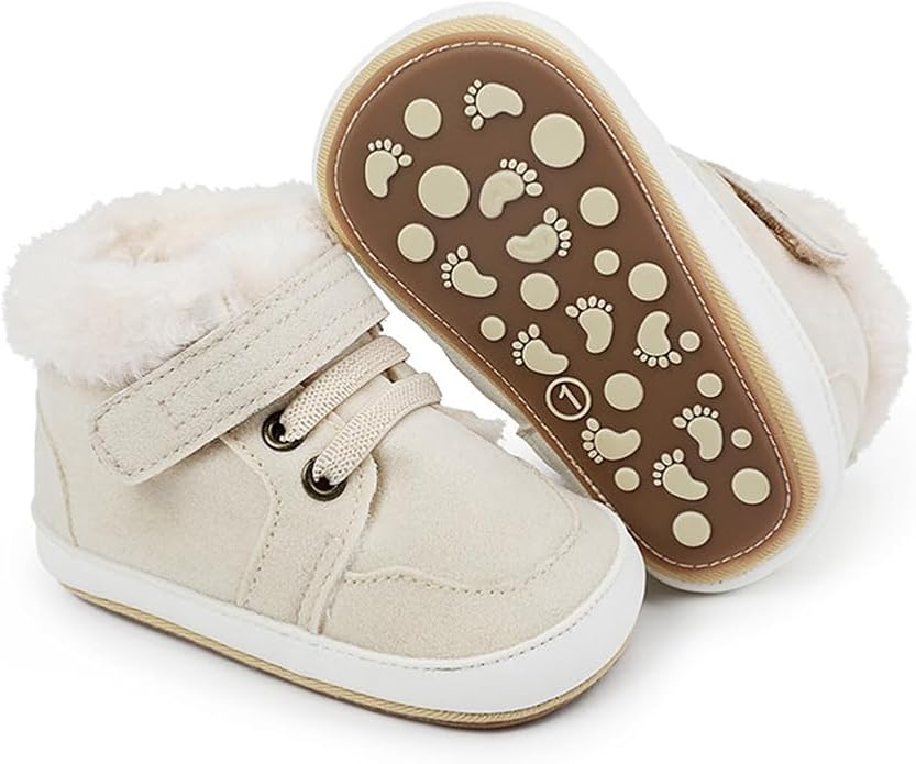 Clowora Baby Boys Girls Shoes Non-Slip Rubber Sole Sneakers Infant First by Clowora