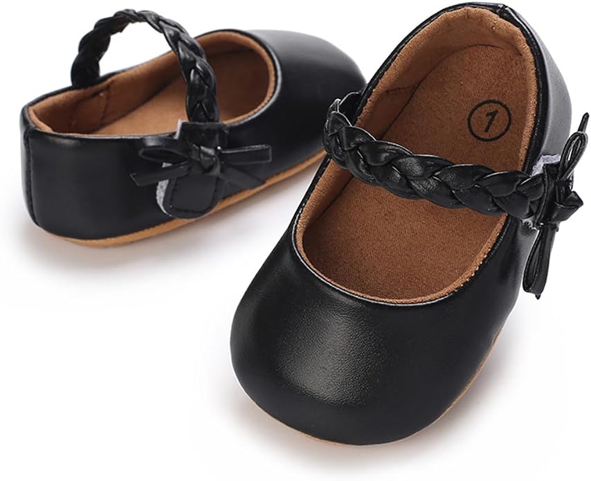 COSANKIM Baby Girls Mary Jane Flats Shoes Anti-Slip Rubber Sole Infant Toddler - Image 3