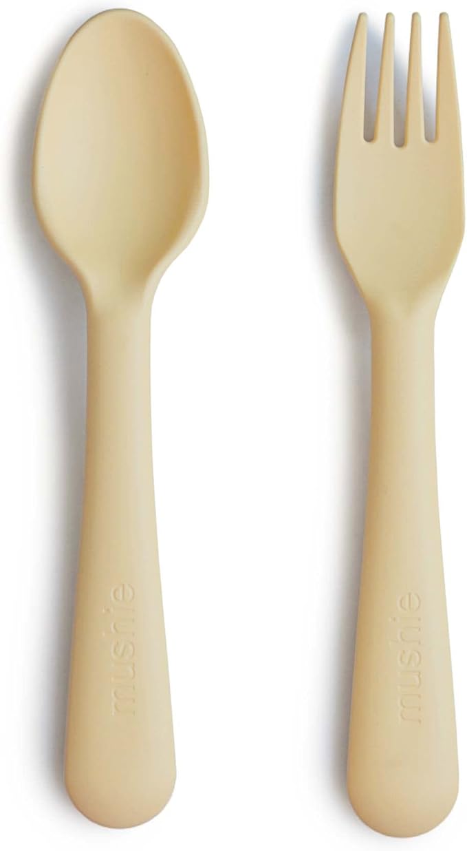 mushie Flatware Fork and Spoon Set by mushie