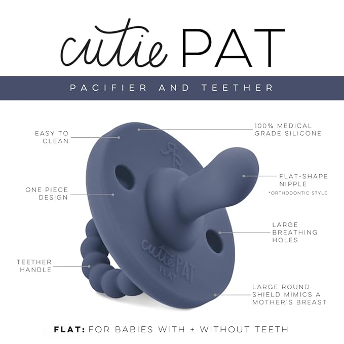 Ryan & Rose Cutie PAT All-in-One Pacifier and Teether Massaging Teething Ring - Image 2