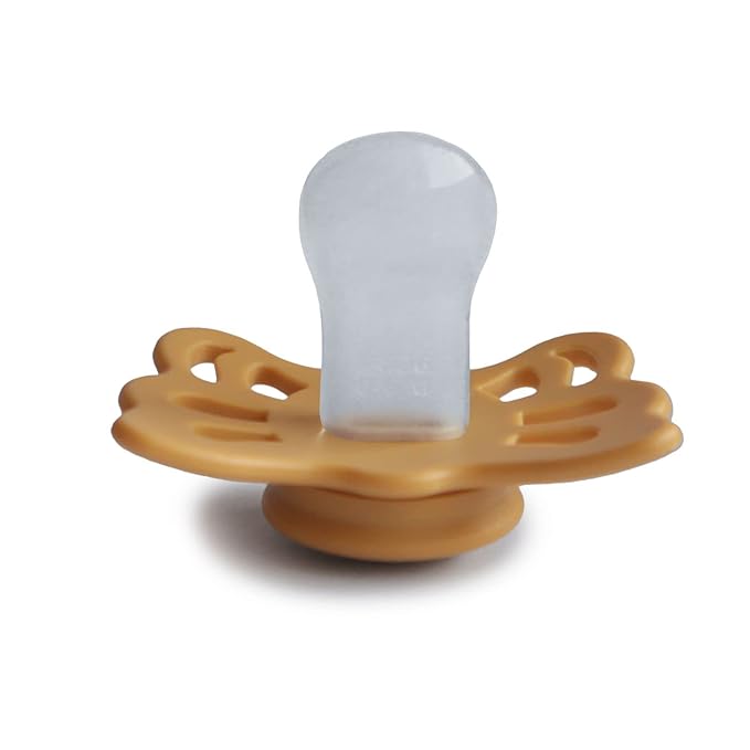 FRIGG Butterfly Anatomical SilkySoft Silicone Baby Pacifier | Made in Denmark | - Image 3