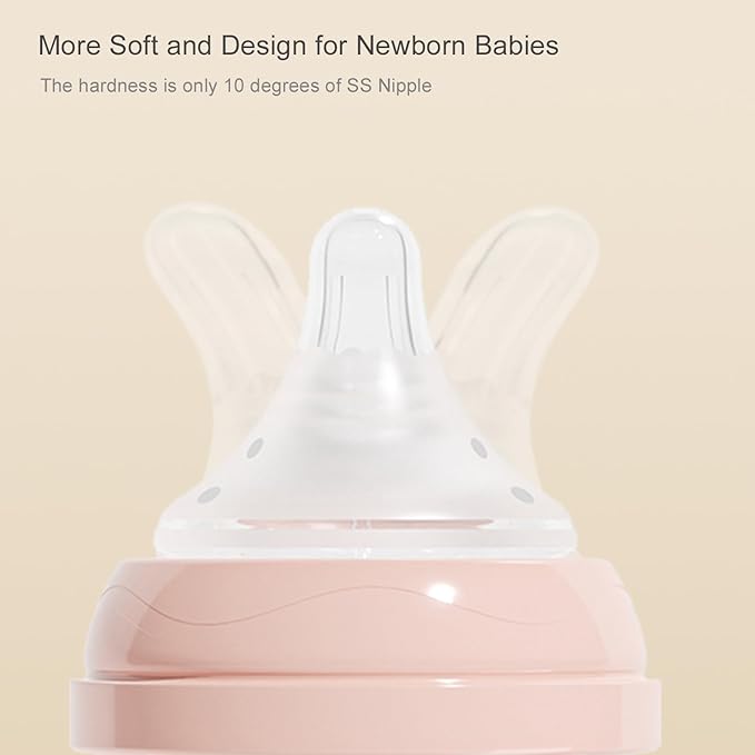 Gulicola PP Baby Breastfeeding Bottles, Medium Flow Nipples, 3 Months + - Image 5