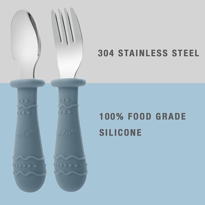 PandaEar Toddler Utensils, 6 Pack Kids Spoons and Forks, 18/8 Stainless Steel & - Image 3