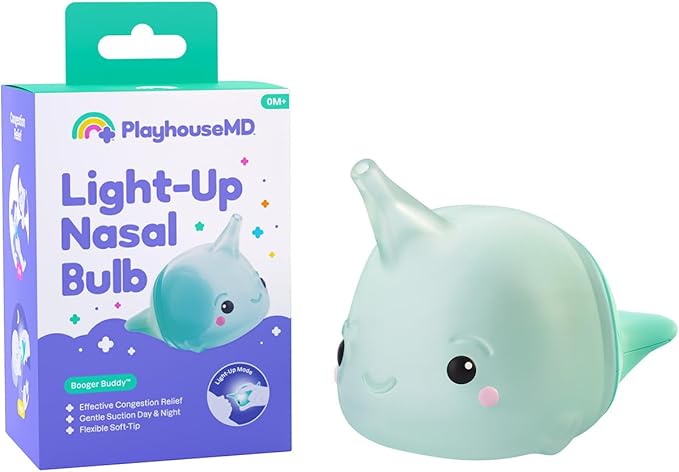 Booger Buddy Nasal Aspirator Bulb, Narwhal - by PlayhouseMD