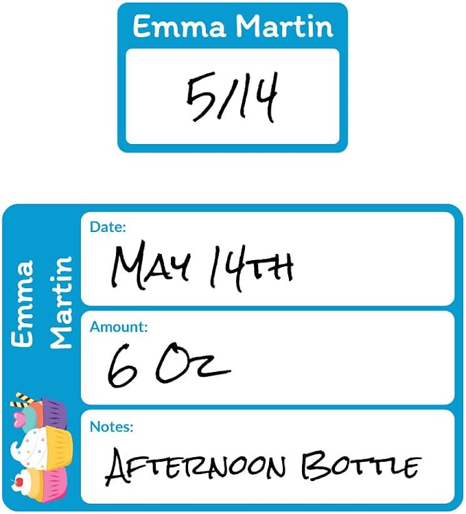 Name Bubbles - Reusable Baby Bottle Labels by NameBubbles