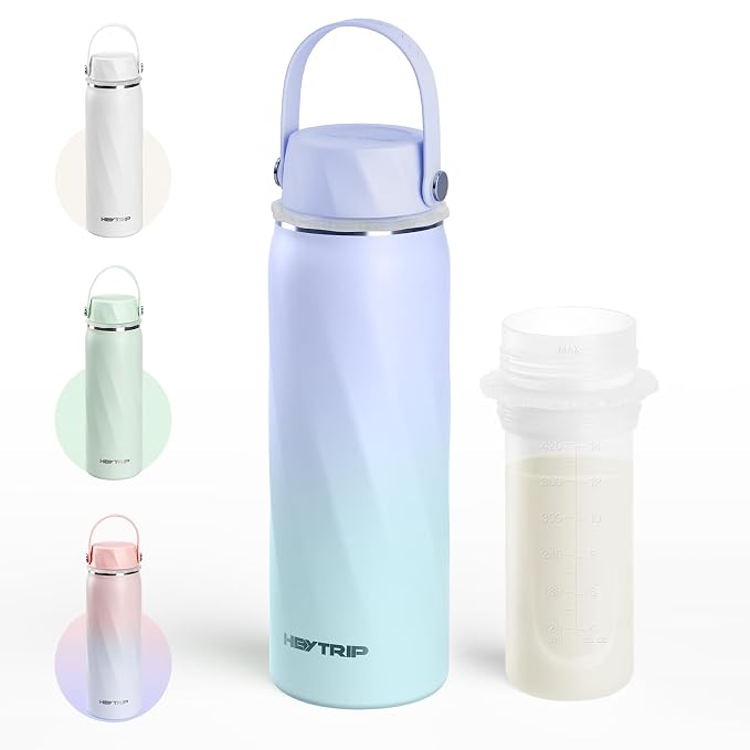 HEYTRIP Vacuum Insulated Breastmilk Cooler Bottle, 20oz Stainless Steel by HEYTRIP