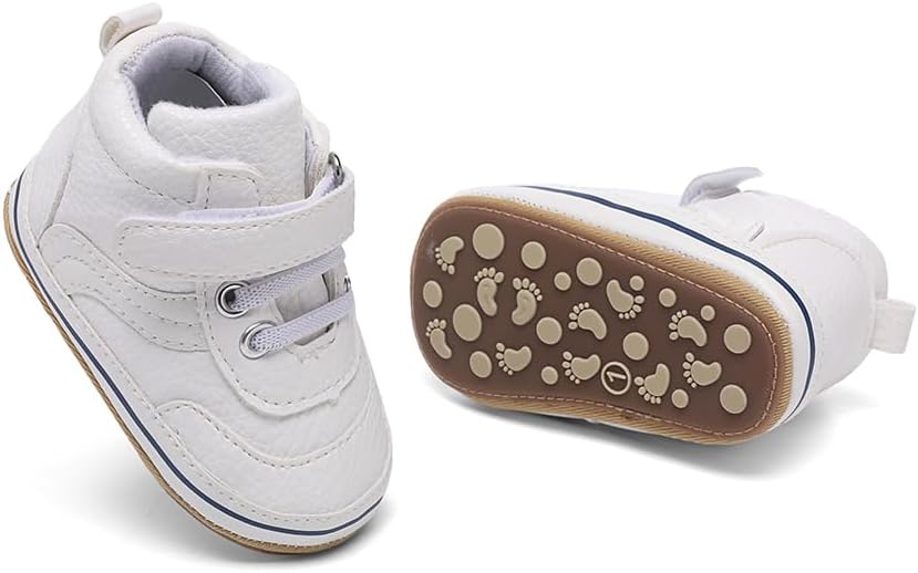 Clowora Baby Boys Girls Shoes Non-Slip Rubber Sole Sneakers Infant First - Image 5