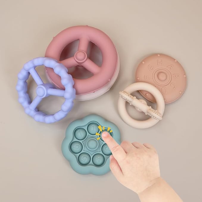 Baby Bear Teething & Stacking Toy Set - Image 4
