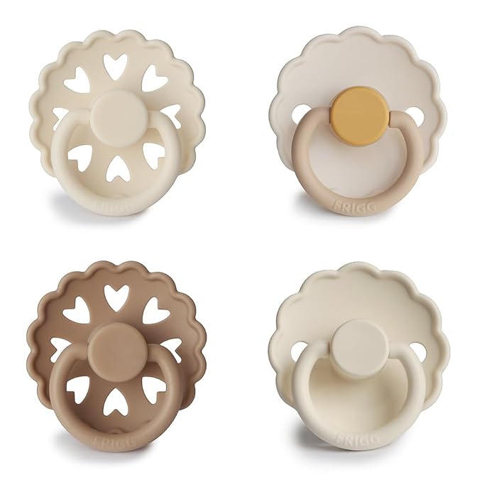 FRIGG SilkySoft Silicone Baby Pacifier 4-Pack Snowflake Dream | Made in Denmark - Image 2