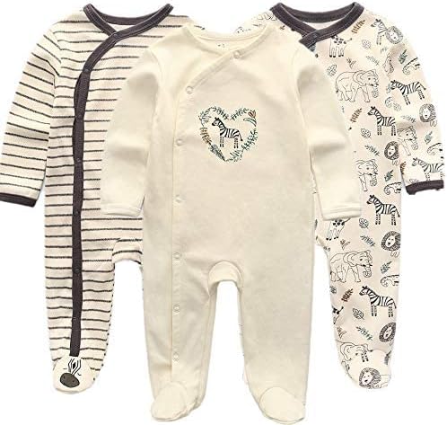 Kiddiezoom Baby and Toddler Boys'Snug Fit Footed One-Piece Romper Jumpsuit by Kiddiezoom