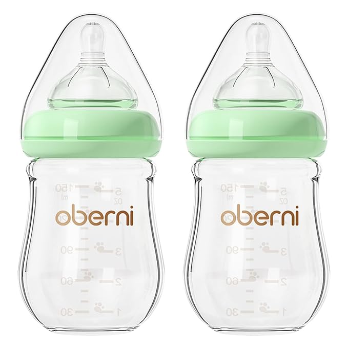 Glass Baby Bottles, Anti Colic Breastfeeding Bottle - Image 9