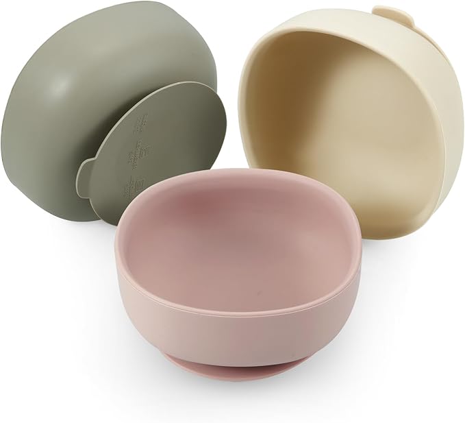 PandaEar 3 Pack Silicone Suction Bowls by PandaEar