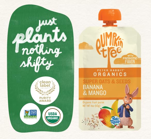 Pumpkin Tree Peter Rabbit Organics Super Oats & Seeds, Puree Squeeze Pouch - Image 5