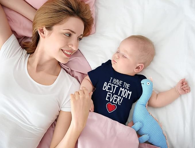 Tstars I Have the Best Mom Ever Baby Bodysuit Newborn Outfit Gift - Image 4
