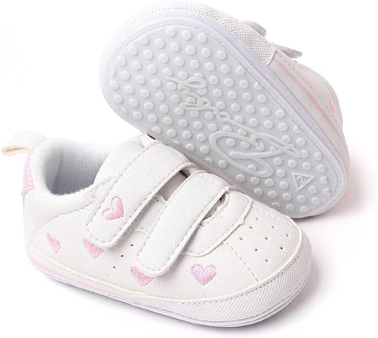 Clowora Baby Boys Girls Shoes Non-Slip Rubber Sole Sneakers Infant First by Clowora