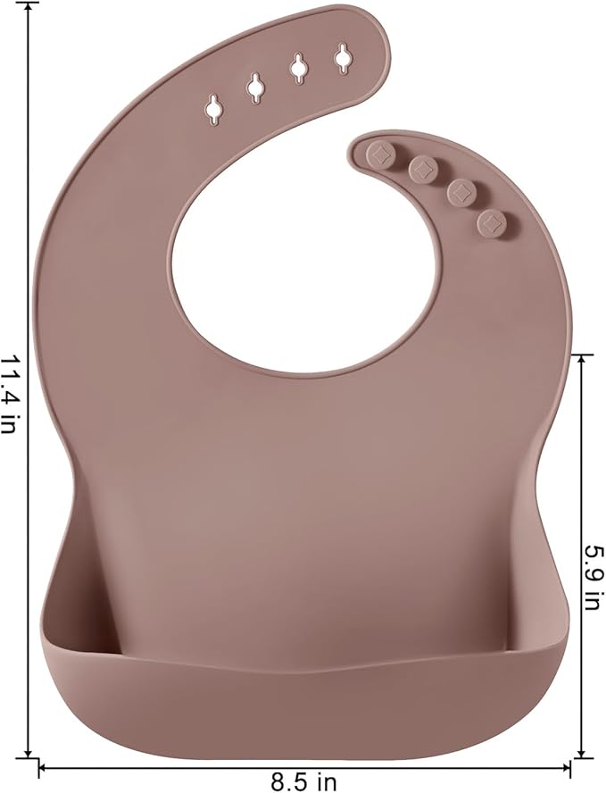 PandaEar 3 Pack Silicone Bibs for Babies - Image 3