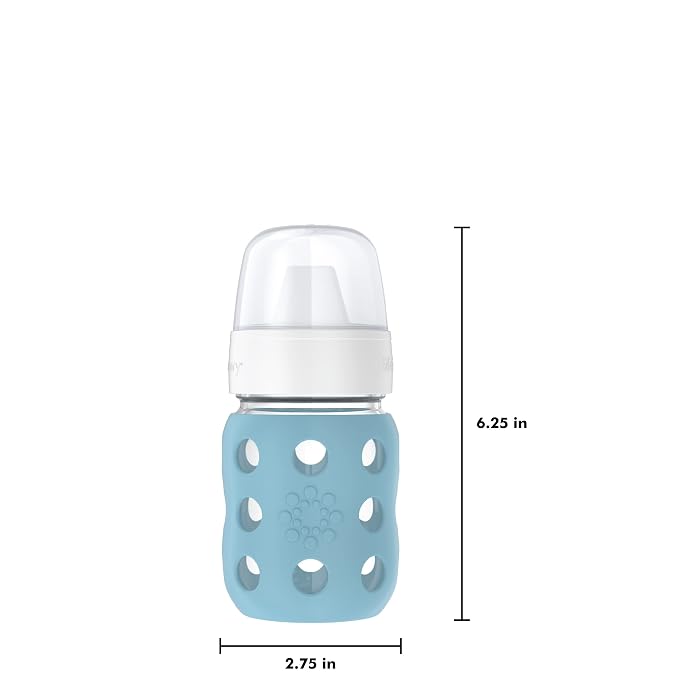 Lifefactory 8-Ounce Wide Neck Glass Baby Bottle - Image 5