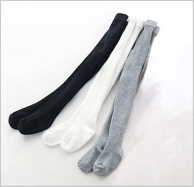 CECORC Baby Girls Tights Toddler Cable Knit Leggings Thick Cotton Infant - Image 5