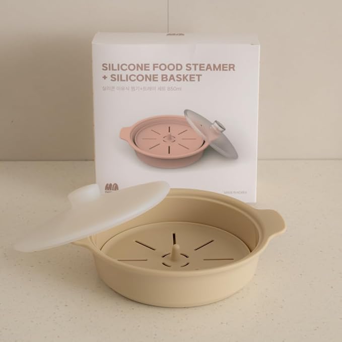 Microwave Silicone Steamer for Baby Food, Made In Korea, Oven & Dishwasher Safe - Image 5