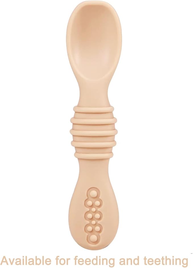 PandaEar 7 Pack Baby Led Weaning Spoons| Silicone Baby Spoons Self Feeding - Image 8