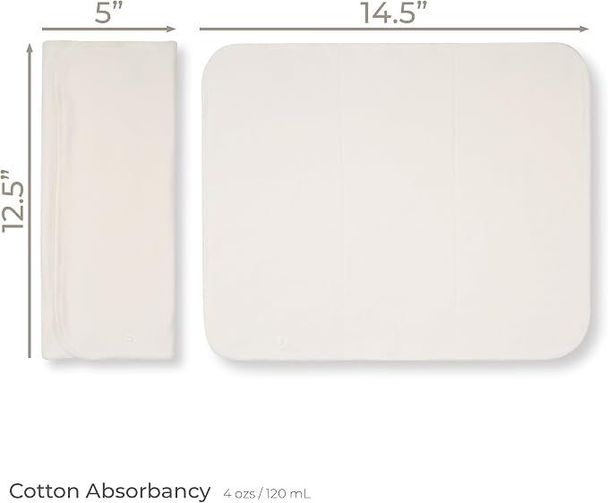 Nora's Nursery 3 Layer Cotton Prefolds 2 Pack - Image 3