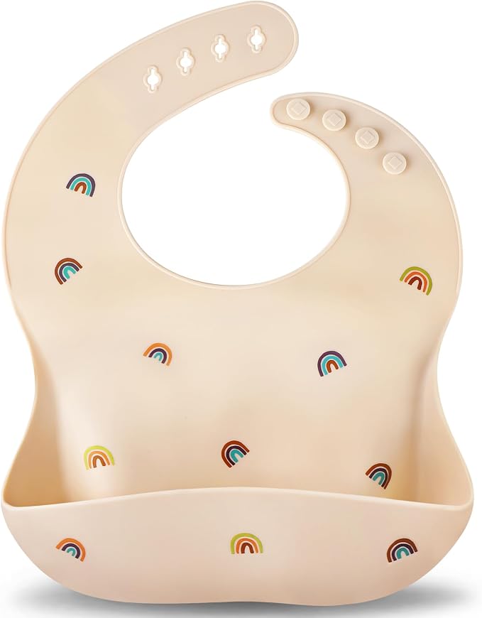 Accmor Silicone Baby Bibs, Waterproof Soft Bibs by Accmor