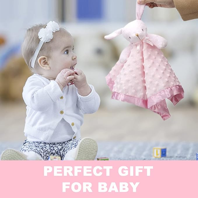 Pro Goleem Loveys for Babies Bunny Security Blanket Baby Girl Gifts Newborn - Image 3