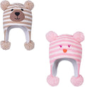 LANGZHEN Toddler Kids Infant Winter Hat, Earflap Knit Warm Cap Fleece Lined by LANGZHEN