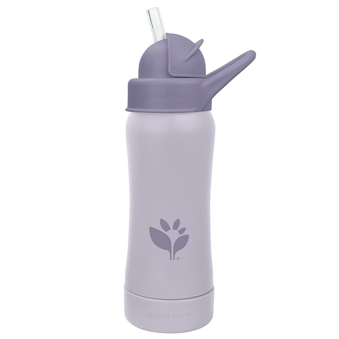Green Sprouts® Sprout Ware® Straw Bottle 10oz., Plant-Plastic, Platinum-Cured - Image 2