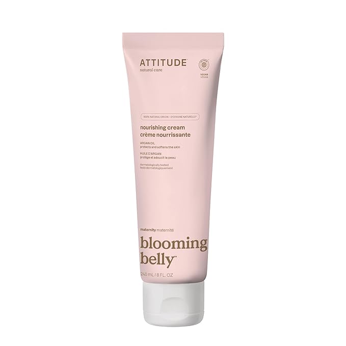 ATTITUDE Pregnancy Nourishing Body Cream, EWG Verified, Dermatologically Tested by ATTITUDE