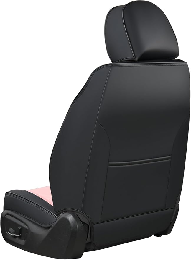 FLORICH Leather Seat Covers for Car Waterproof Front Seat Covers 2 Pack Purple - Image 7