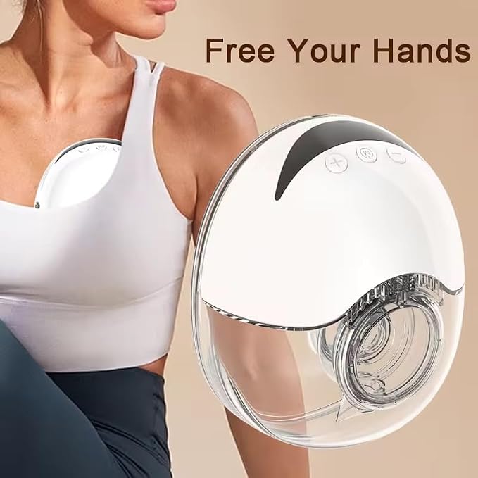 Wearable Electric Breast Pump, Variable Frequency, 4 Modes, Anti-Backflow Design - Image 2