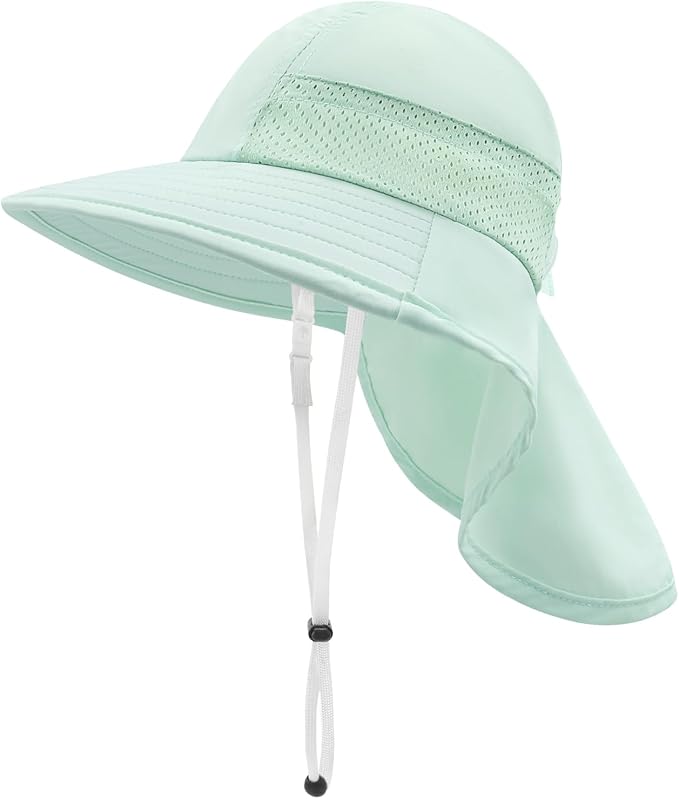 XIAOHAWANG Girls Sun Hat Baby Beach Hats Boys UPF 50+ Kids Summer Protection by XIAOHAWANG