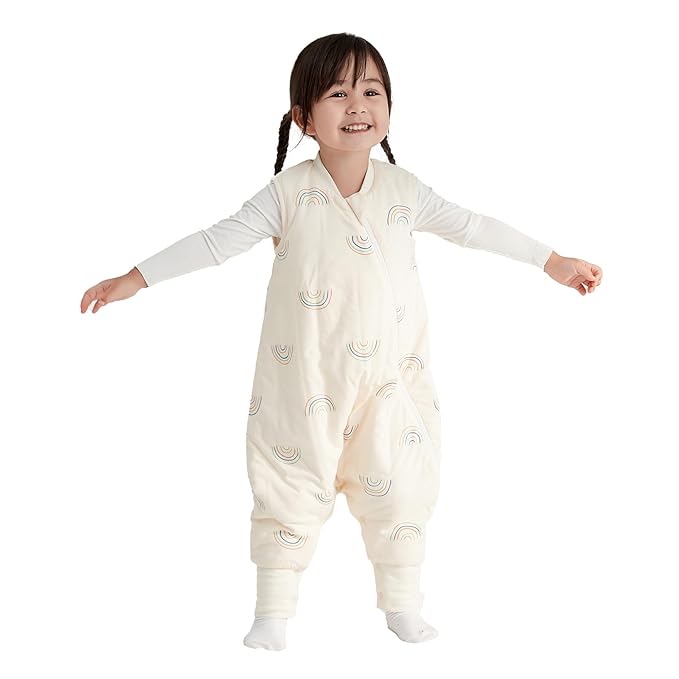 Duomiaomiao 2.5 TOG Toddler Sleep Sack 24-36 Months 100% Cotton Winter Side by DuoMiaoMiao