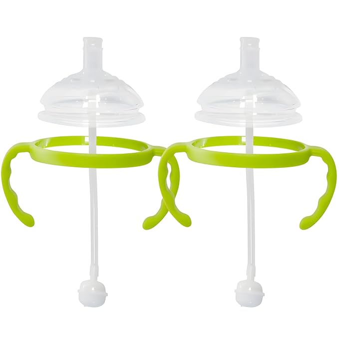 Straw Transition Cup Kit for Comotomo Baby Bottles | Conversion Kit Fits 5 by Botabee