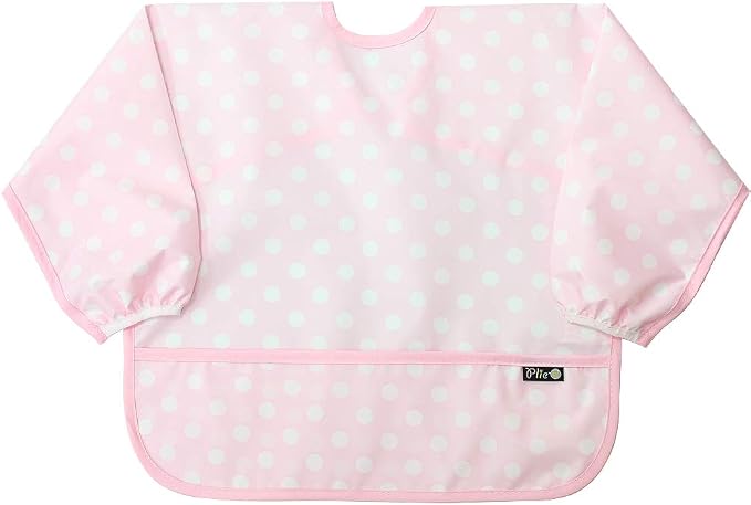 Long Sleeve Waterproof Bib for Toddlers – Feeding Smock for Baby Mealtime by Plie