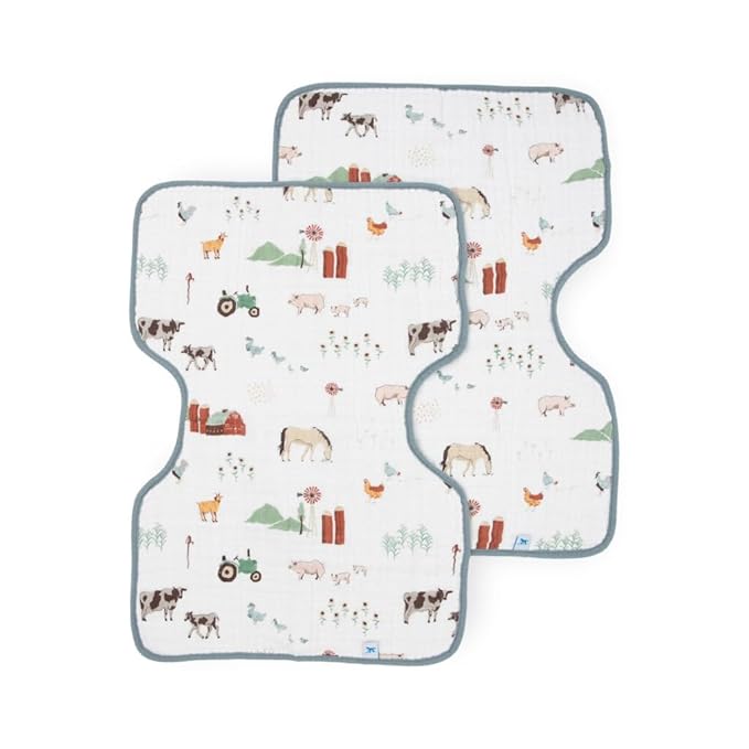 Little Unicorn Ultra-Absorbent Premium Burp Cloth 2 Pack | Soft on Baby's Skin by LittleUnicorn