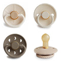 FRIGG Natural Rubber Baby Pacifier 4-Pack Crystal Sparkle | Made in Denmark | by mushie