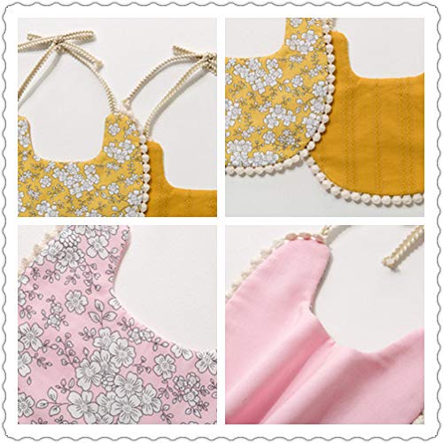 GZMM Baby Bib for Girls, Reversible Waterproof Handmade Natural Cotton Baby - Image 7