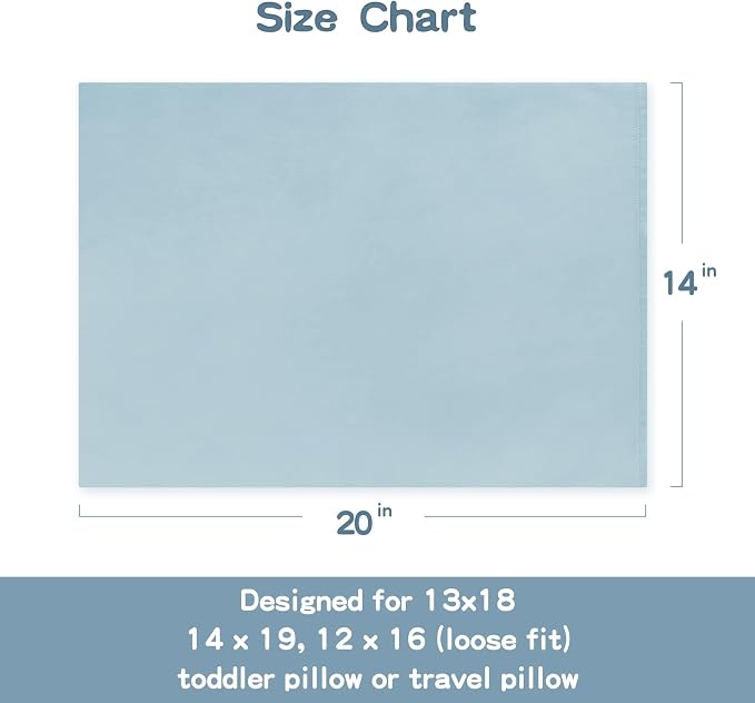 Soft Organic Cotton Toddler Pillowcases 14 X 20 Inches, Fit 13 X 18, 14 X 19 - Image 6