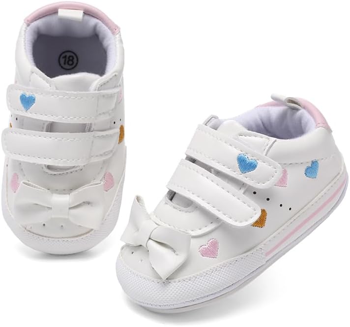 Clowora Baby Boys Girls Shoes Non-Slip Rubber Sole Sneakers Infant First - Image 2