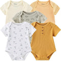 Kiddiezoom Newborn Baby Unisex Cotton One-Piece Bodysuits Baby Gift 5-Pack Baby by Kiddiezoom