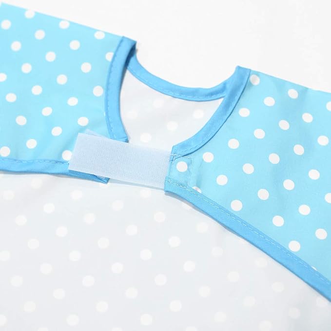 Long Sleeve Waterproof Bib for Toddlers – Feeding Smock for Baby Mealtime - Image 3