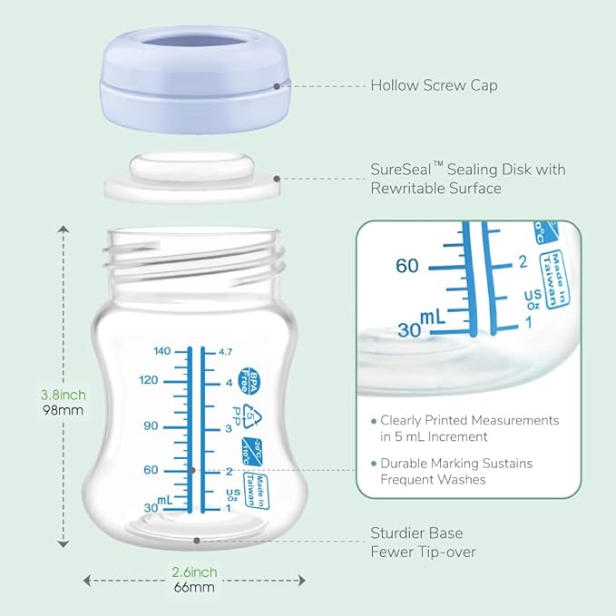 Maymom Wide-Mouth Milk Storage Collection Bottle - Image 6